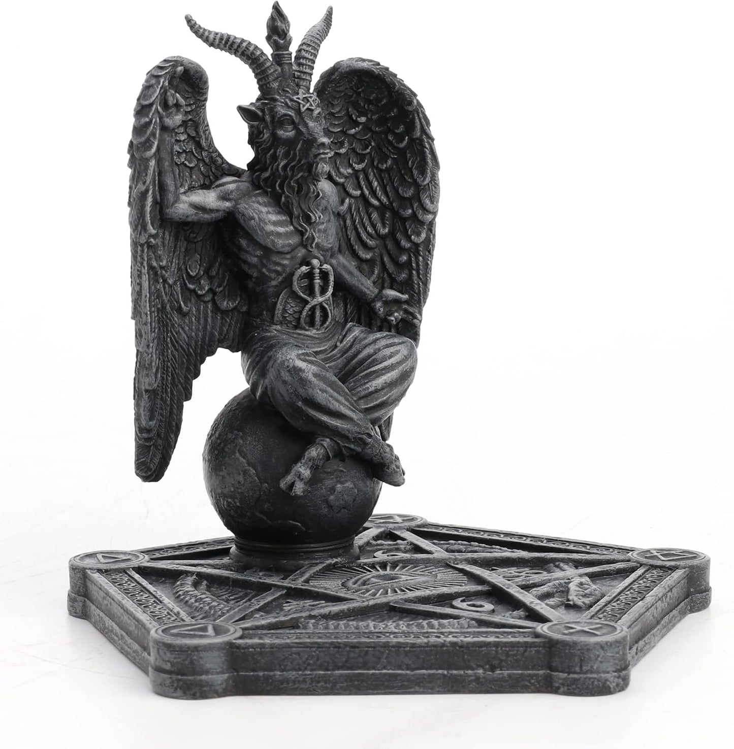 Baphomet Incense Stick Burner Pentagram Base