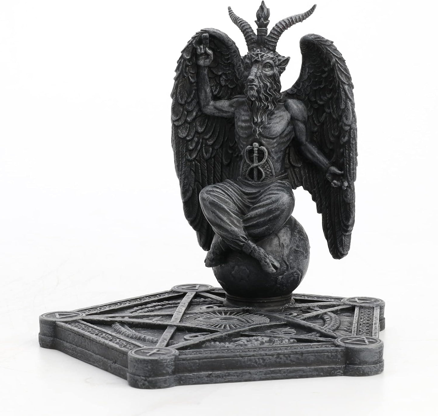 Baphomet Incense Stick Burner Pentagram Base