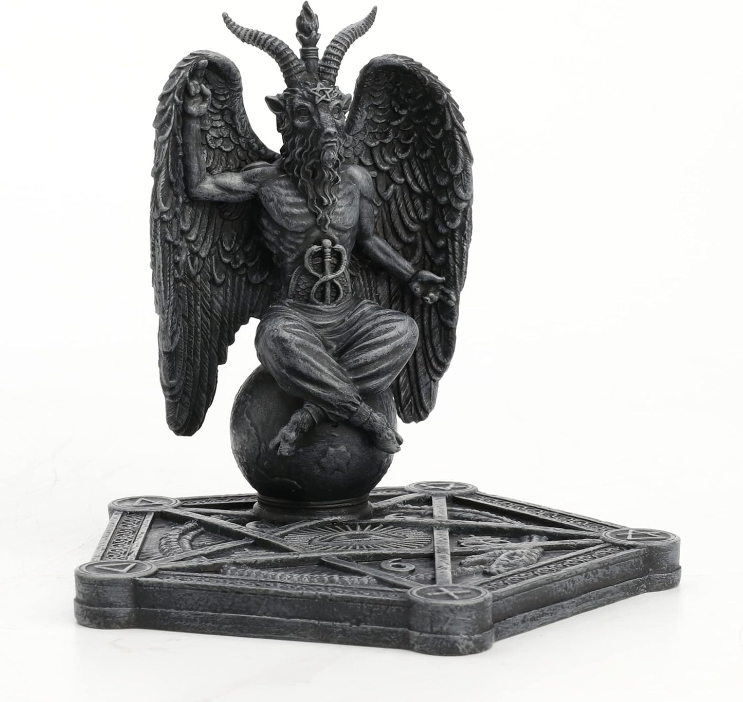 Baphomet Incense Stick Burner Pentagram Base