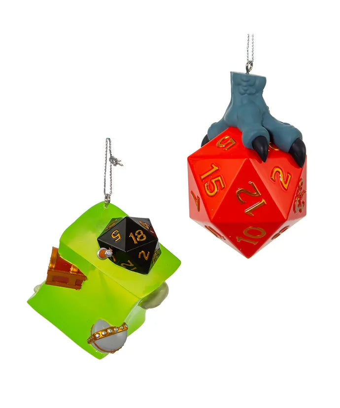 Dungeons And Dragons Dice And Gelatinous Cube, 2 Piece Set
