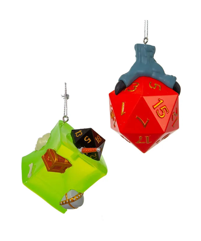 Dungeons And Dragons Dice And Gelatinous Cube, 2 Piece Set