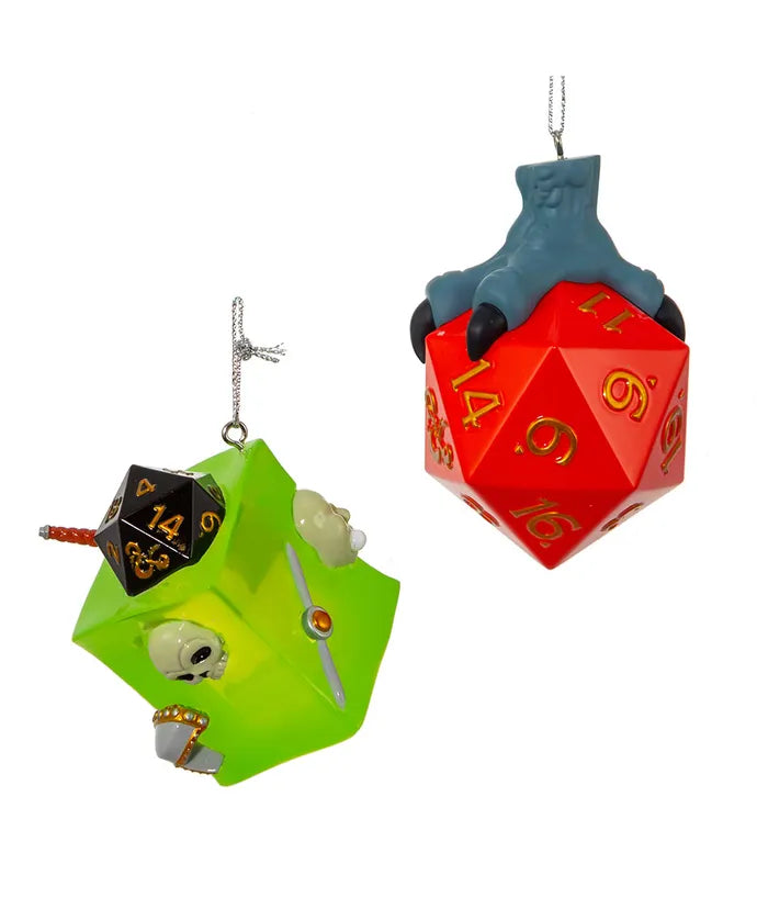 Dungeons And Dragons Dice And Gelatinous Cube, 2 Piece Set