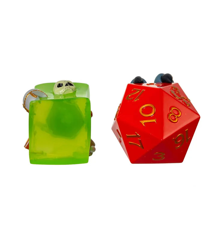 Dungeons And Dragons Dice And Gelatinous Cube, 2 Piece Set