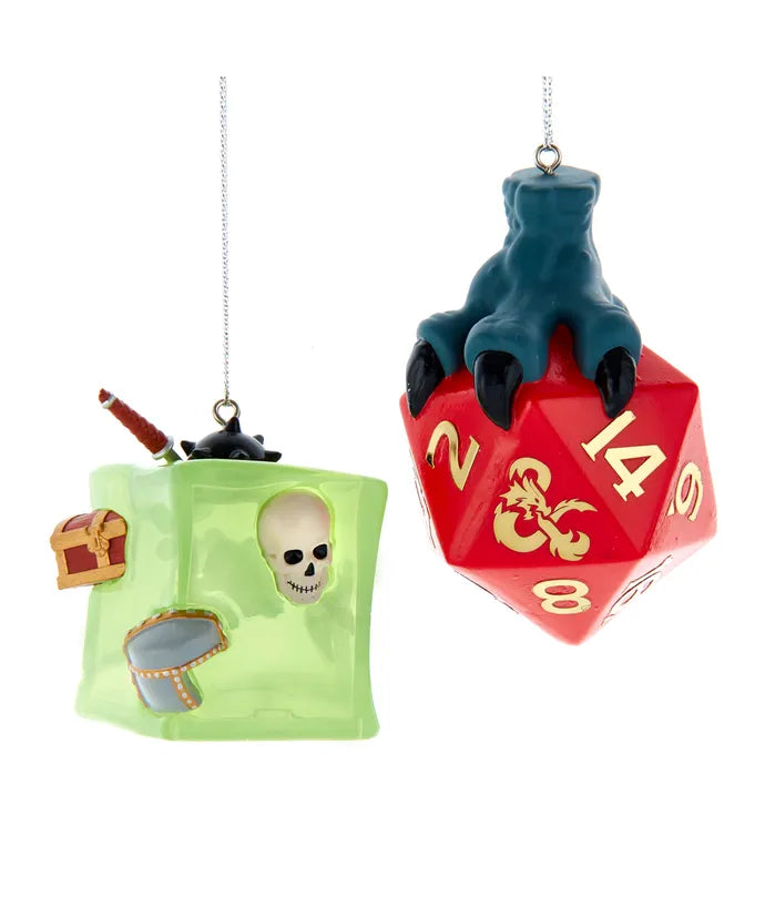 Dungeons And Dragons Dice And Gelatinous Cube, 2 Piece Set