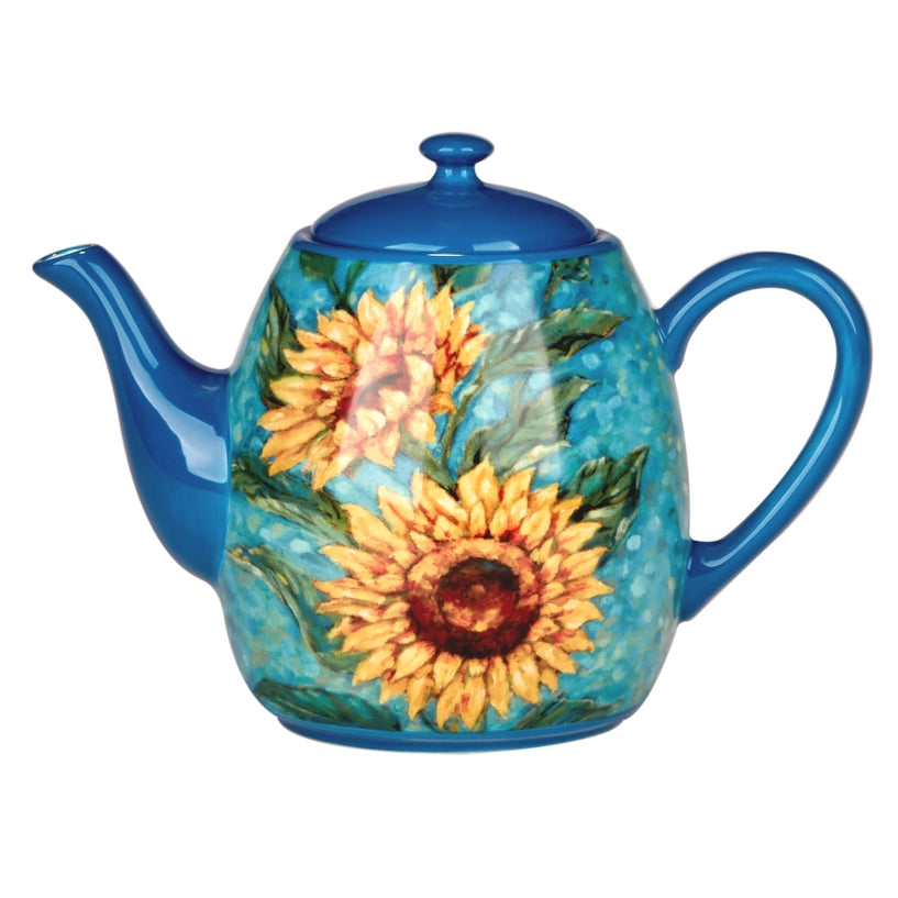 Golden Sunflowers Teapot