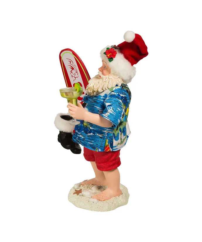 11" Fabriché Beach Santa With Surfboard