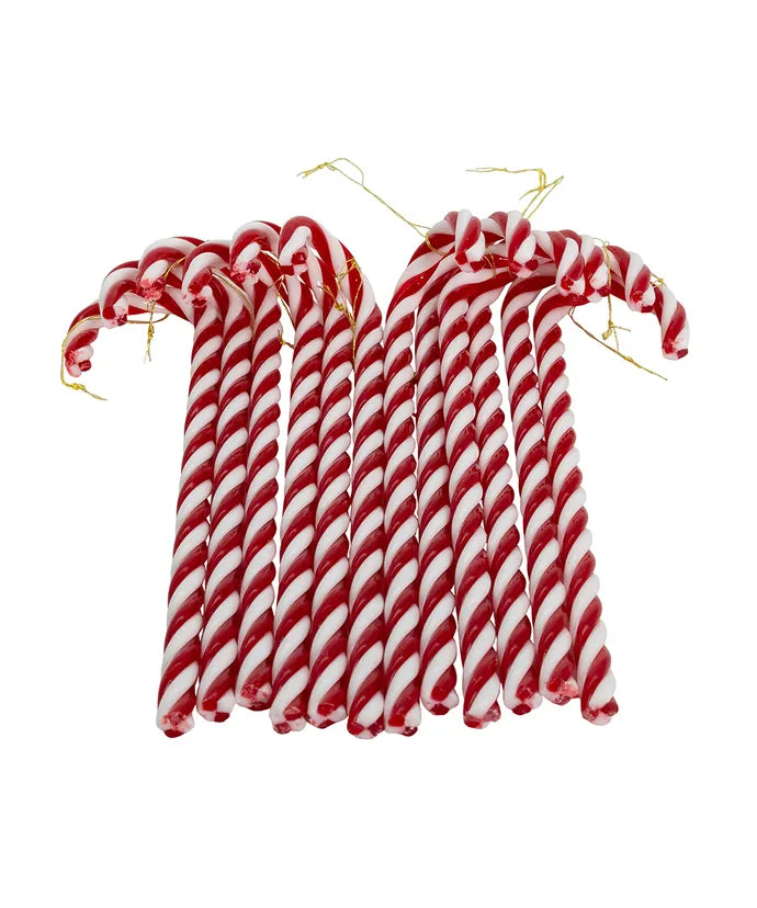7-Inch Candy Cane Christmas Ornament Set Of 12