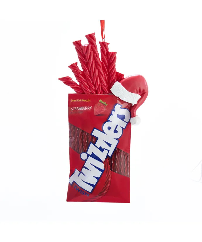 Hershey's Twizzlers With Santa Hat Ornaments