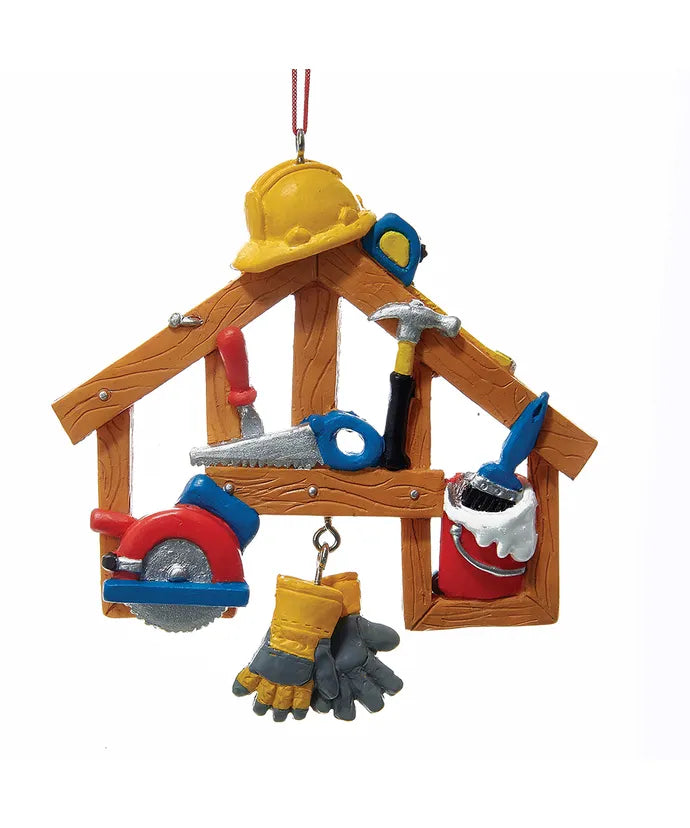 Construction Tools Hanging Ornament