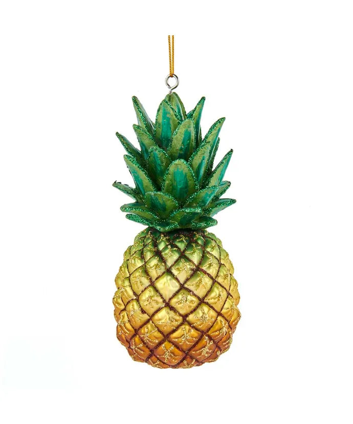 4- Inch Pineapple Glass Ornament