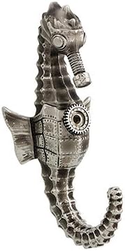 Steampunk Seahorse Wall Hook (Antique Nickel)