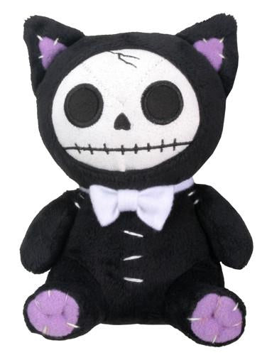 Furrybones Black Cat Mao Mao Wearing White Bow Tie Plush