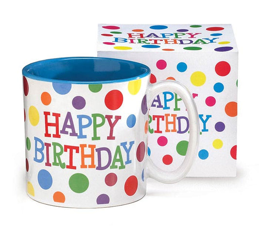 Happy Birthday Polka Dot Coffee Mug