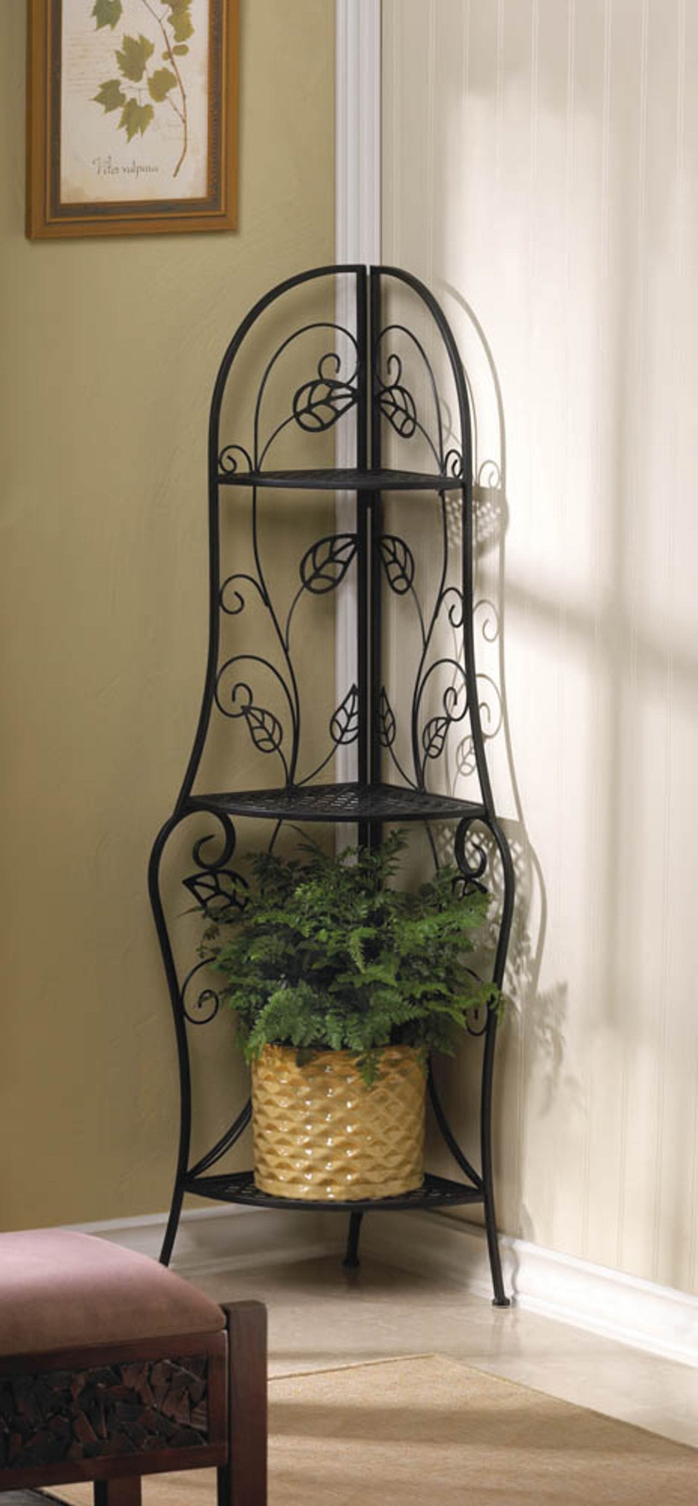 Corner Baker Planter Shelf