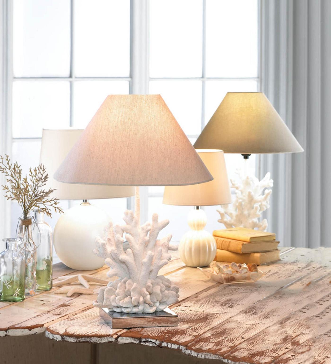 White Coral Table Lamp