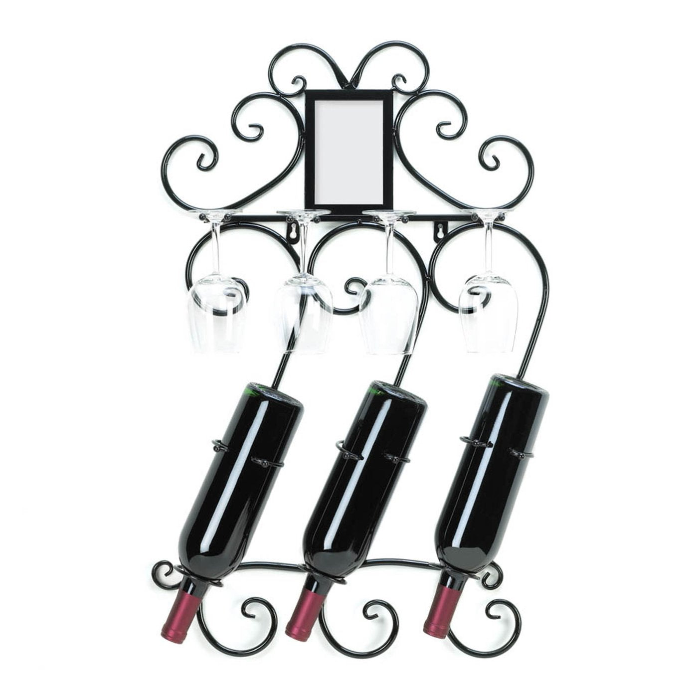 Scrollwork Wall Wine Rack
