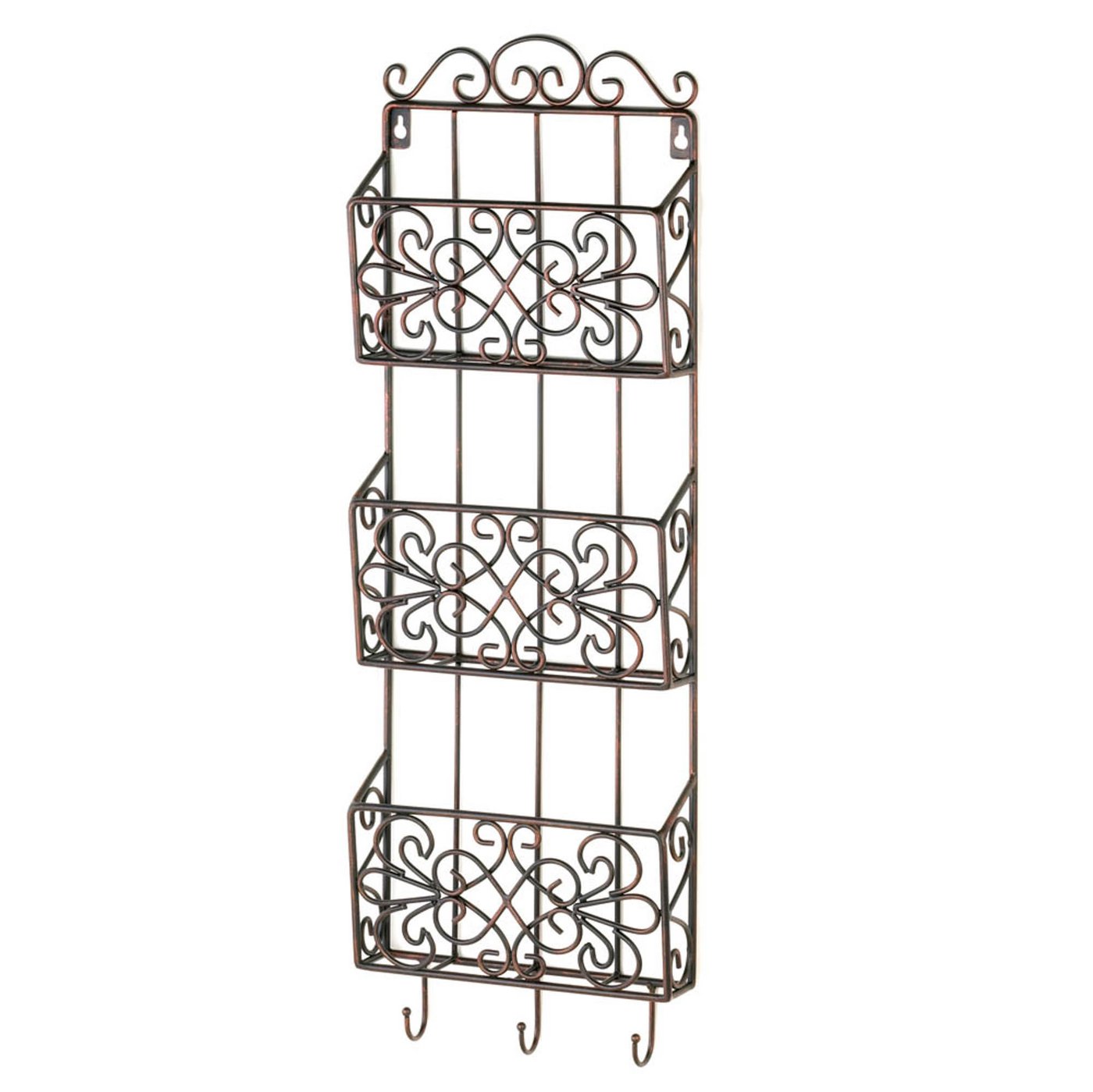 Vintage Charm Triple Wall Shelf