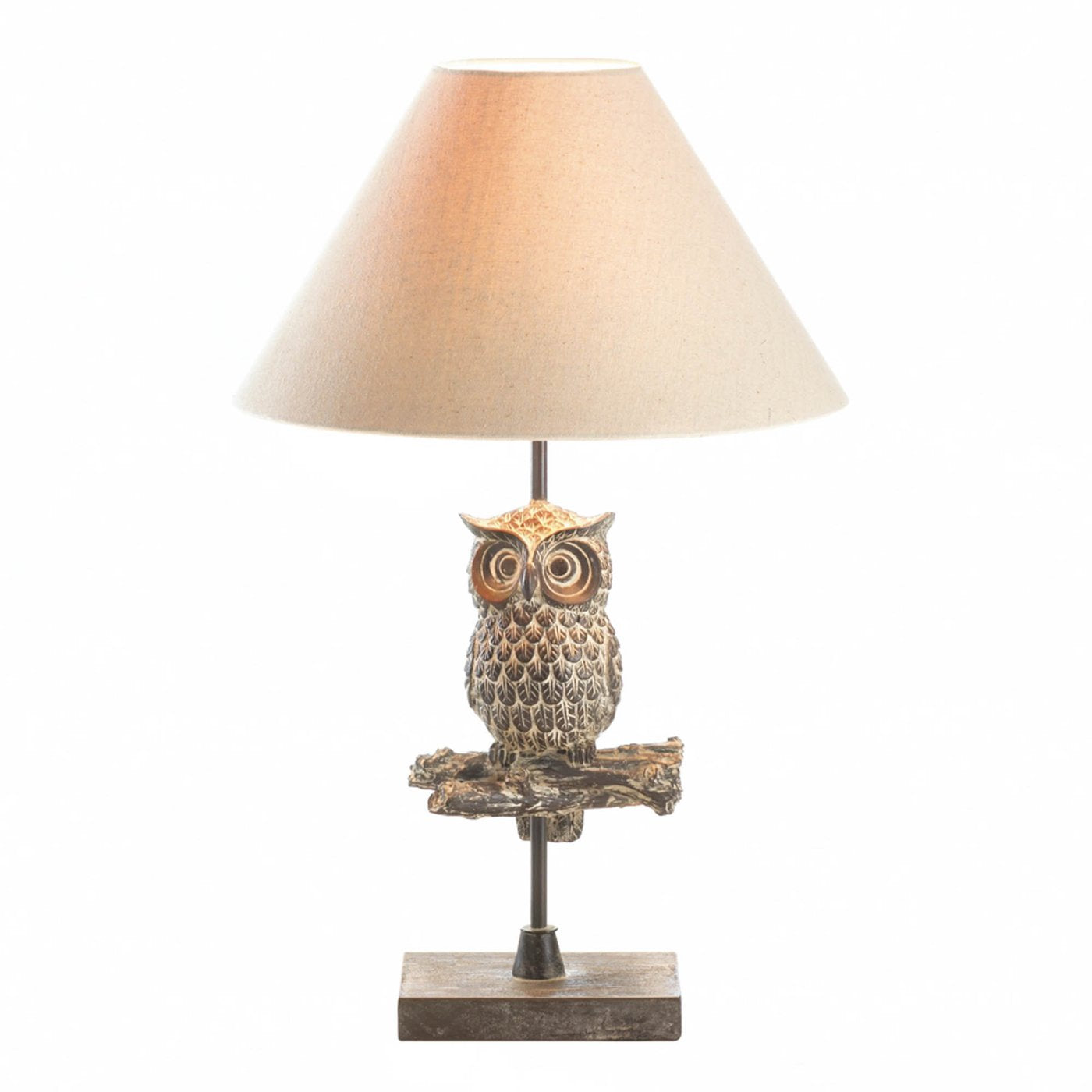 Elegant Perched Owl Table Lamp