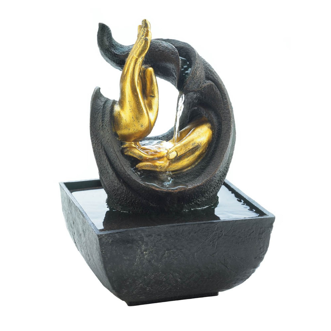 Golden Hands Accent Tabletop Fountain (Incl. Pump)