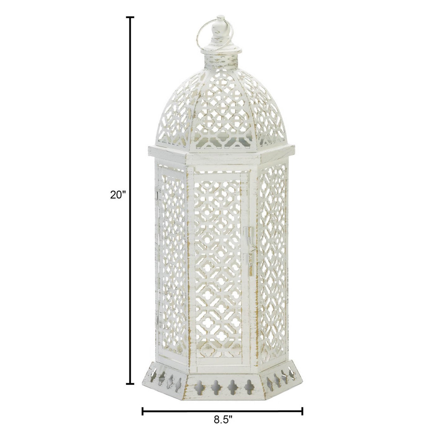 Large Cutwork Hexagon Lantern