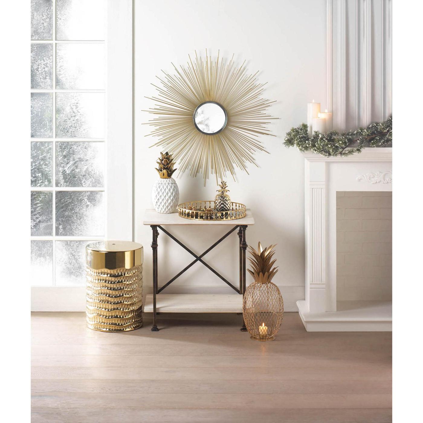 Gold Topped Pineapple Jar