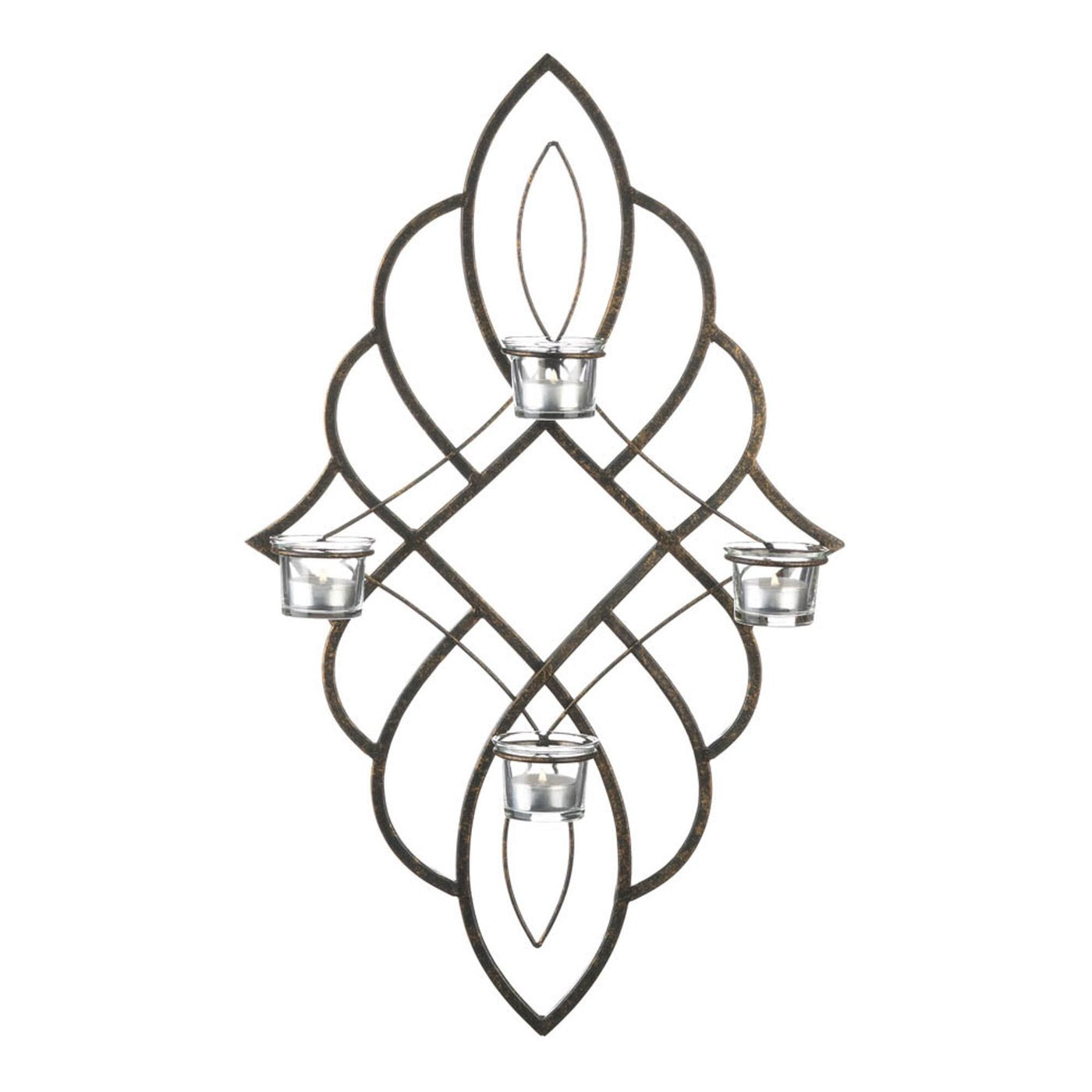 Iron Regal Candle Wall Sconce