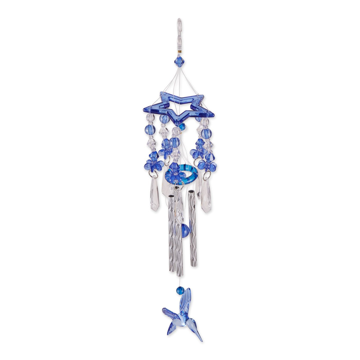 Blue Hummingbird Wind Chimes