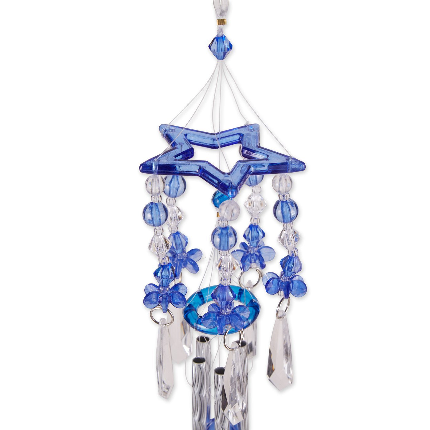 Blue Hummingbird Wind Chimes