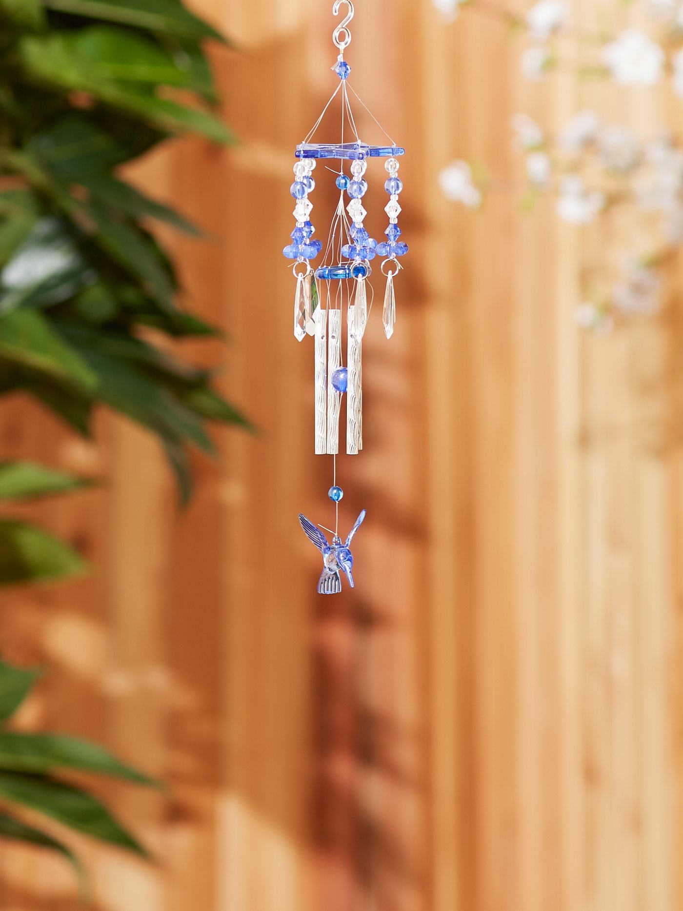 Blue Hummingbird Wind Chimes