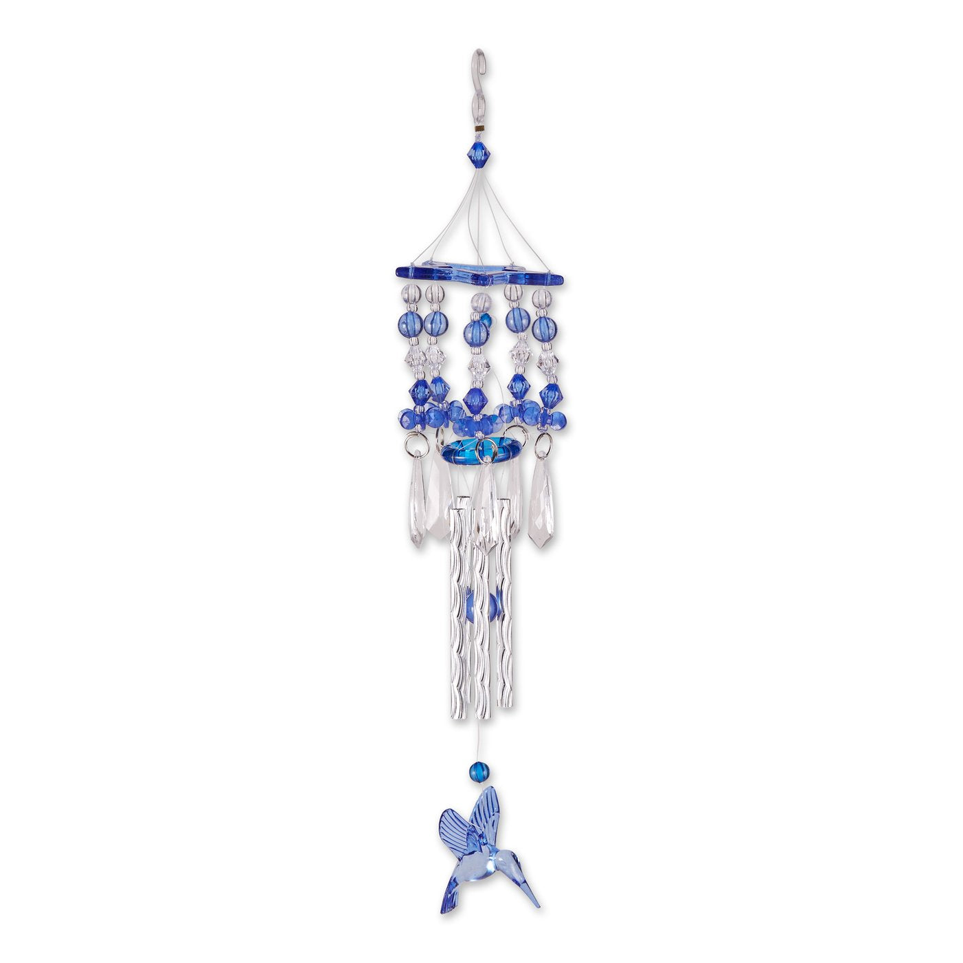 Blue Hummingbird Wind Chimes