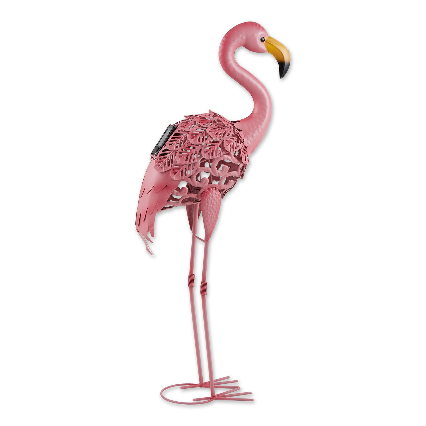 Standing Tall Solar Flamingo Statue
