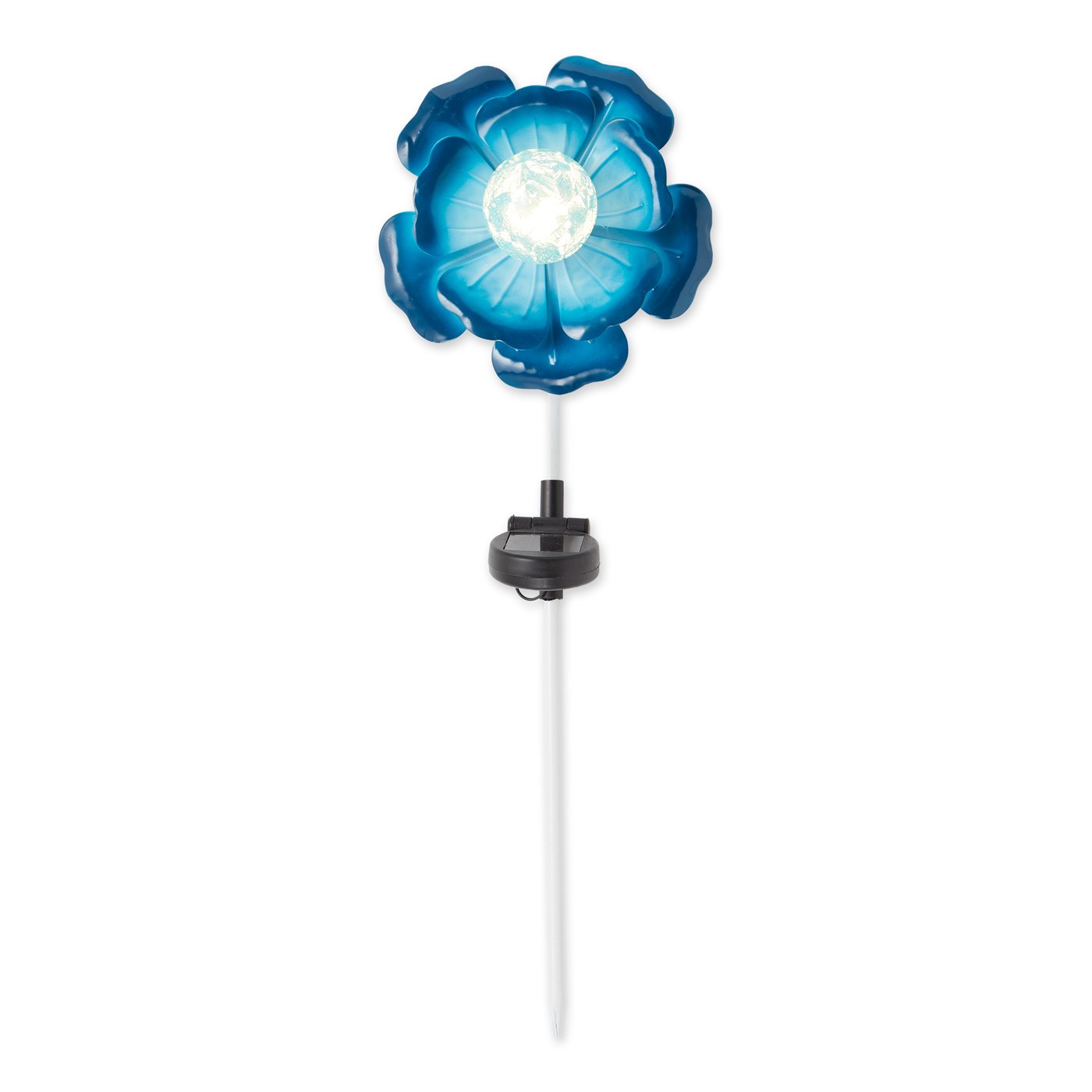 Blue Flower Solar Stake