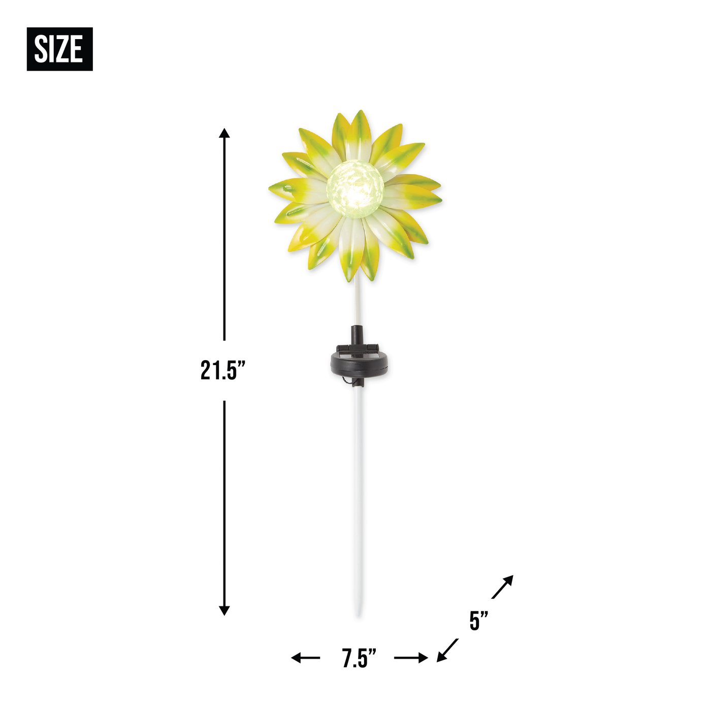 Green Flower Solar Stake