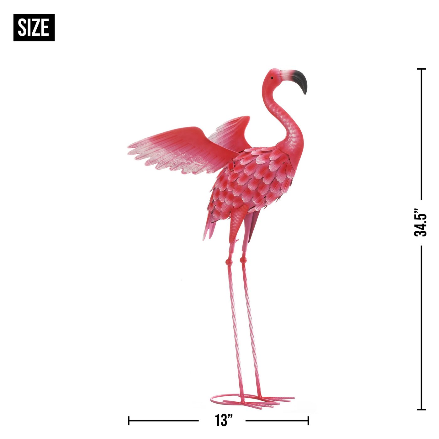 Large Flying Flamingo Statue