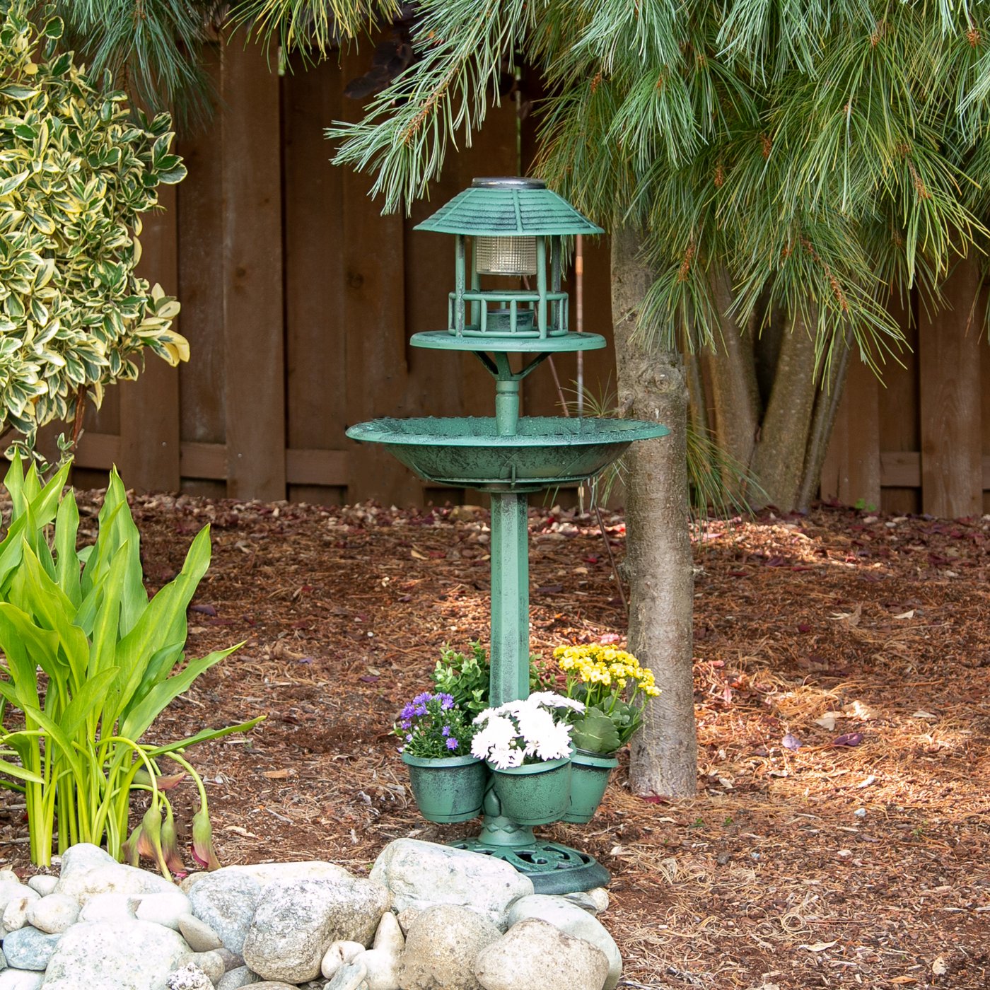 Verdigris Garden Centerpiece