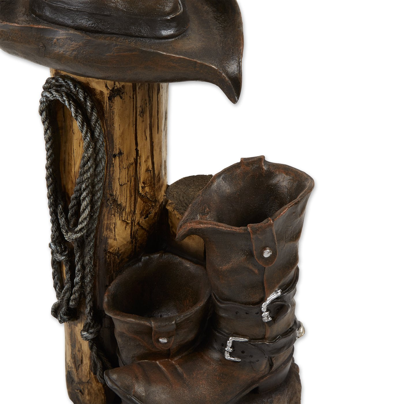 Authentic Cowboy Wild Western Water Fountain (Pump Incl.)