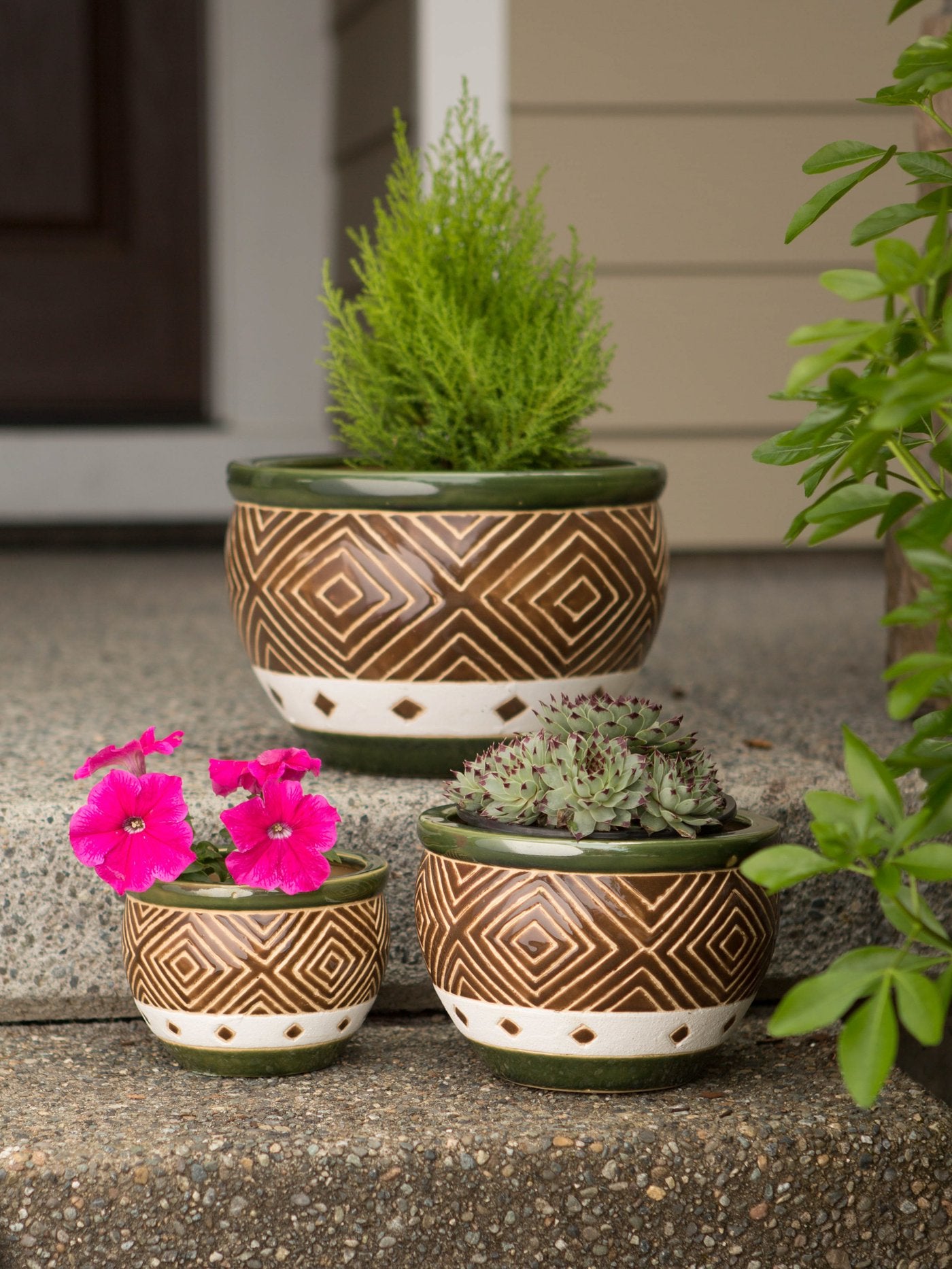 Jade Planter Trio