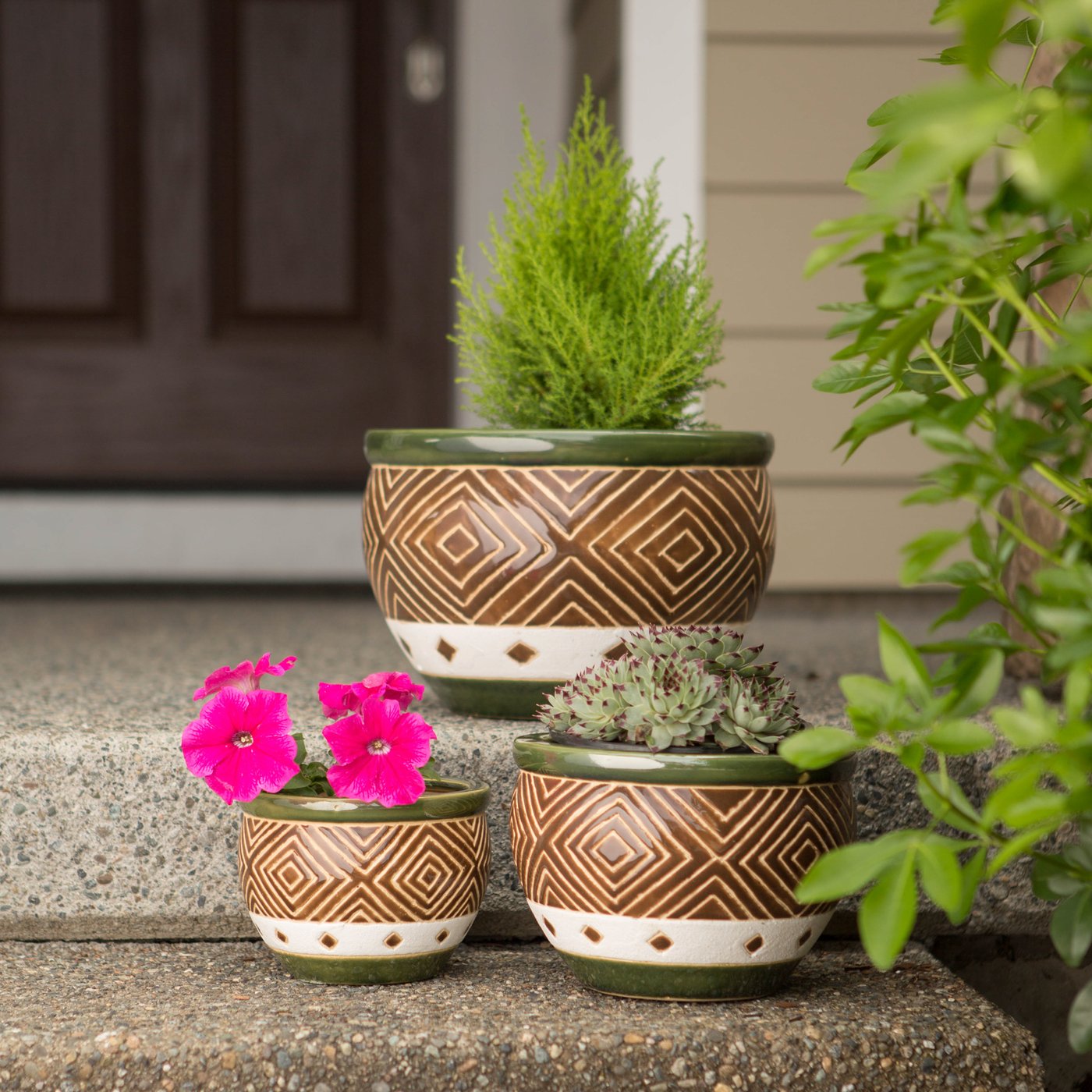 Jade Planter Trio