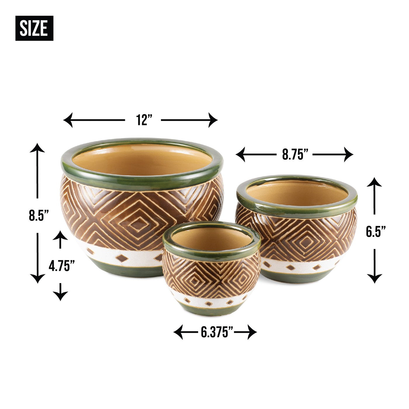 Jade Planter Trio