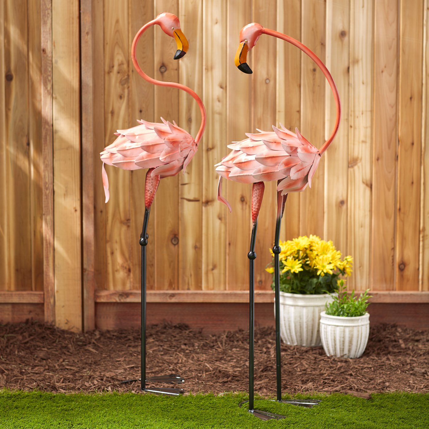 Flamboyant Flamingo Garden Stakes