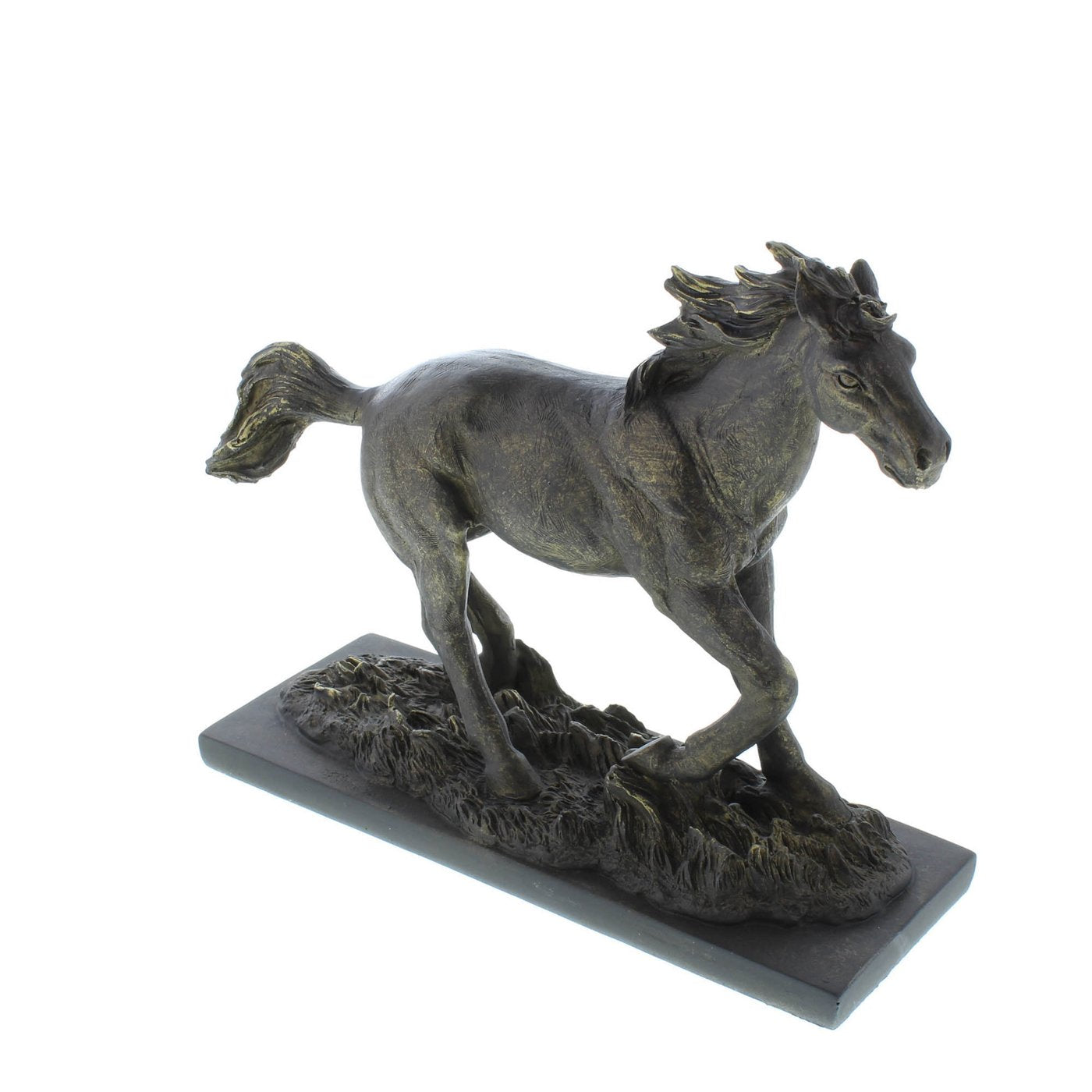 Wild Stallion Galloping Horse Figure Statue