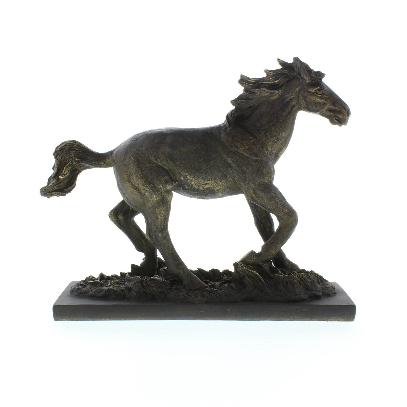 Wild Stallion Galloping Horse Figure Statue