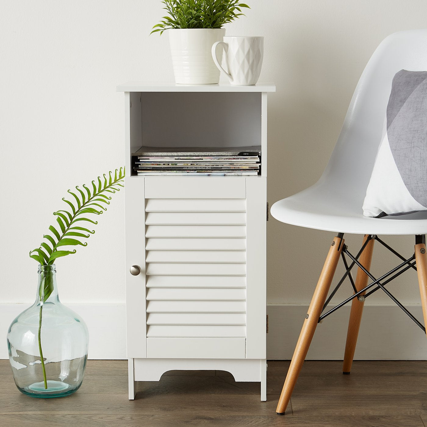 White Nantucket Storage Cabinet