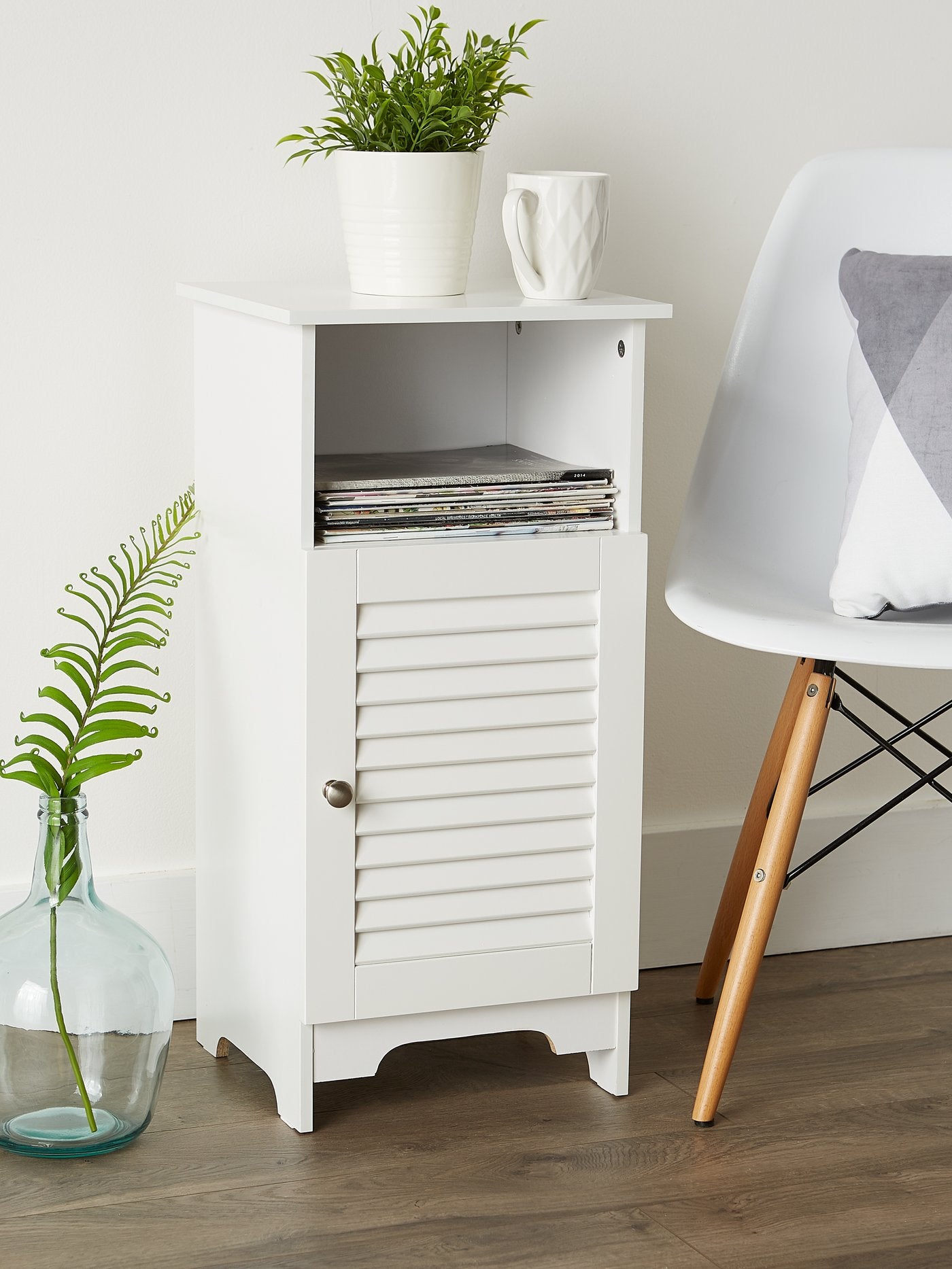 White Nantucket Storage Cabinet