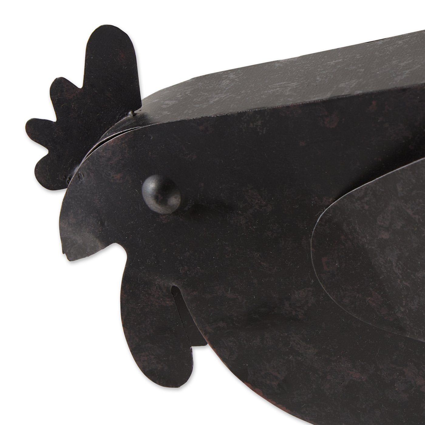 Black Hen With Chicks Sculpture