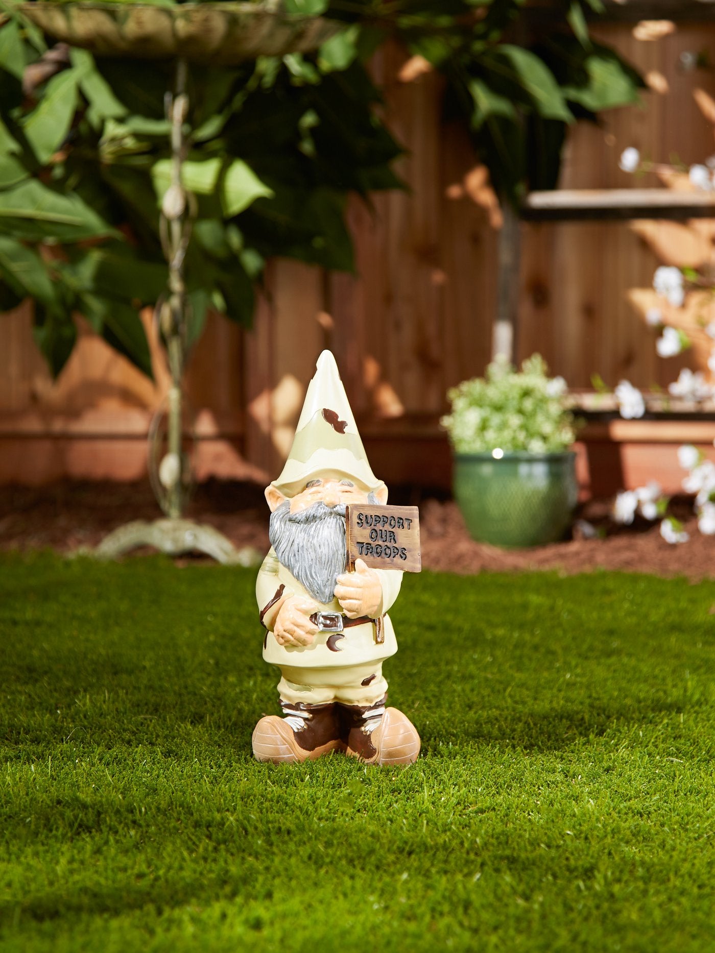 Support Our Troops Gnome