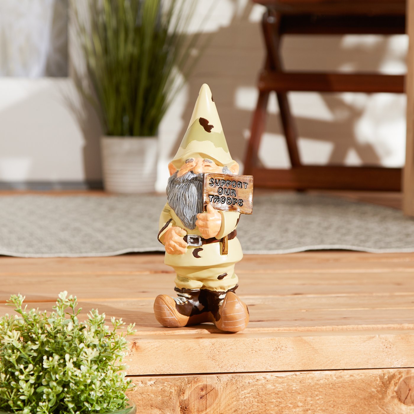 Support Our Troops Gnome