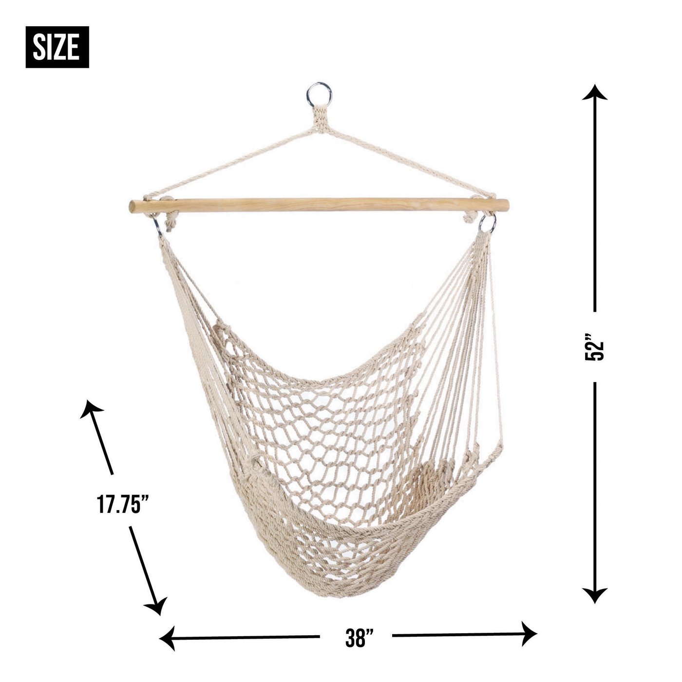 Cotton Wood Gray Hammock Chair