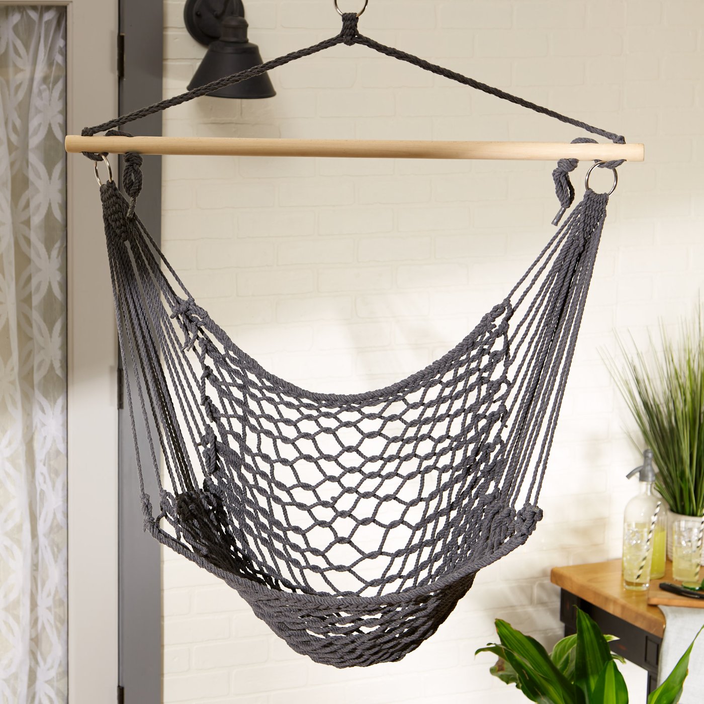 Cotton Wood Gray Hammock Chair