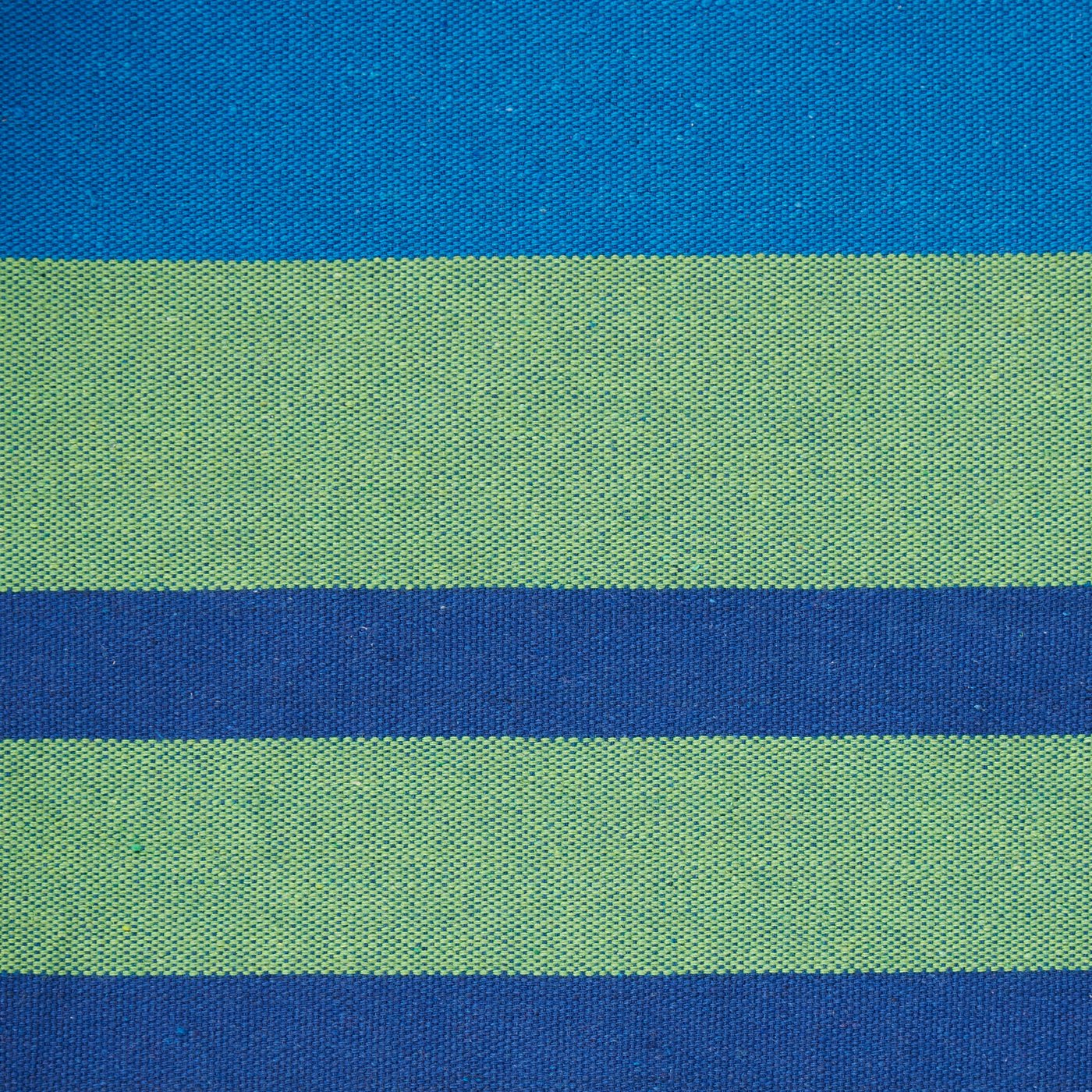 Blue Lagoon Stripe Hammock Chair With Fringe Trim